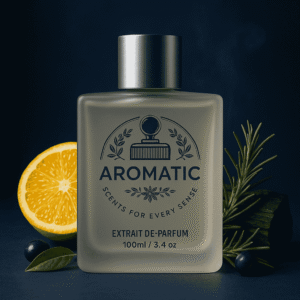 Aromatic Azure Gentleman men’s fragrance with mandarin, grapefruit, rosemary, and pepper notes