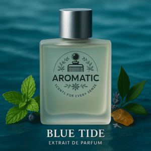 Aromatic Blue Tide luxury men’s fragrance bottle