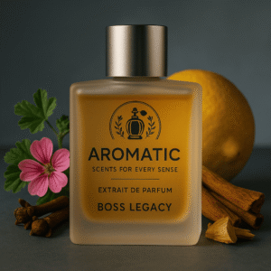 Boss Legacy men’s spicy woody perfume bottle by Aromatic