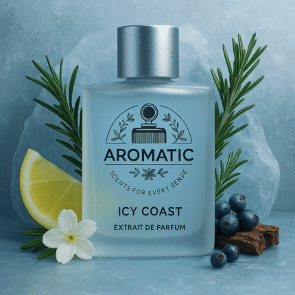 Icy Coast men’s fresh aquatic perfume bottle by Aromatic