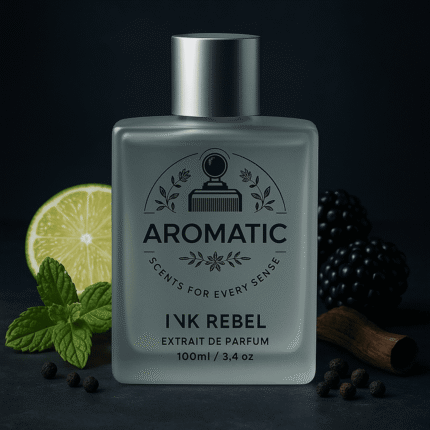 Aromatic Ink Rebel premium men’s fragrance bottle
