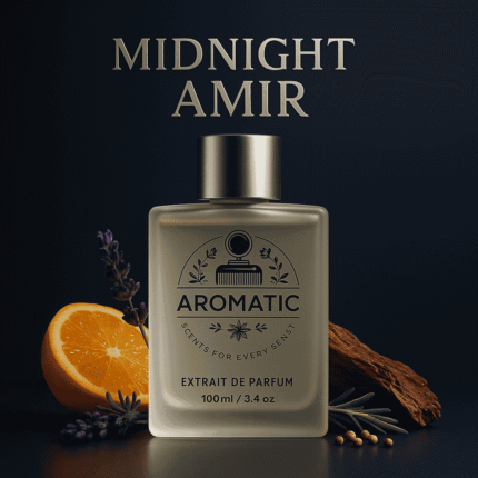Aromatic Midnight Amir luxury men’s fragrance inspired by Amirage