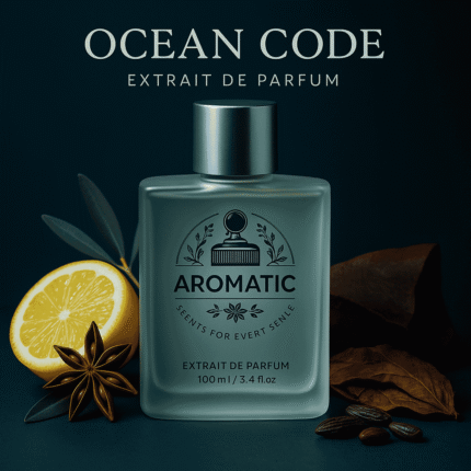 Ocean Code men’s fresh aquatic perfume bottle by Aromatic