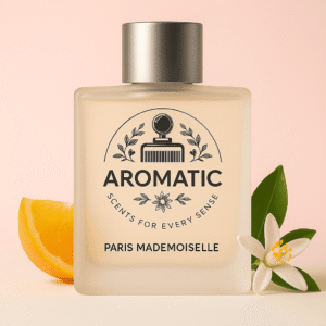 Aromatic Paris Mademoiselle luxury women’s fragrance bottle