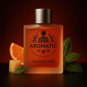 Racing Flame men’s citrus woody perfume bottle by Aromatic