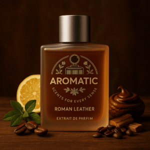 Roman Leather leather woody perfume bottle by Aromatic