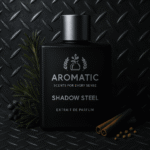 Shadow Steel men’s luxury perfume bottle by Aromatic