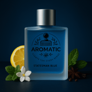 Aromatic Statesman Blue premium fragrance bottle