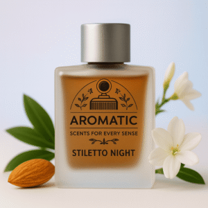 Stiletto Night women’s warm floral perfume bottle by Aromatic