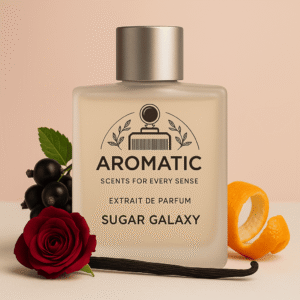 Aromatic Sugar Galaxy luxury fragrance bottle