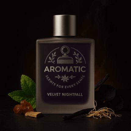 Velvet Nightfall luxury perfume bottle by Aromatic