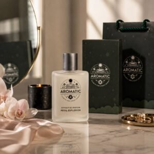 Aromatic Petal Blossom elegant floral fragrance bottle for women