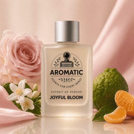Joyful Bloom women’s citrus floral perfume bottle by Aromatic