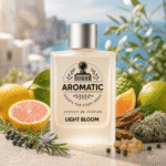 Light Bloom women’s citrus woody perfume bottle by Aromatic