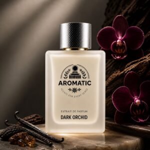 Aromatic Dark Orchid luxury unisex fragrance bottle