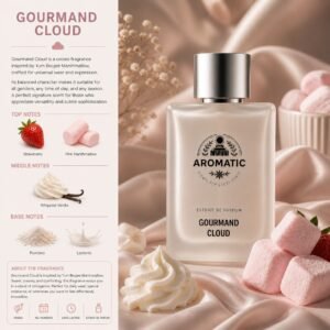 Gourmand Cloud marshmallow vanilla perfume for women and men by Aromatic