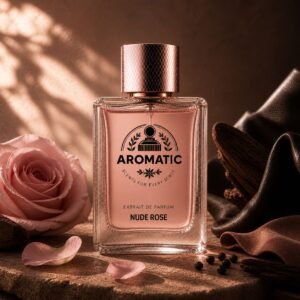 Nude Rose unisex rose perfume bottle by Aromatic