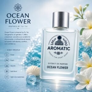Ocean Flower clean and elegant unisex perfume for women and men by Aromatic