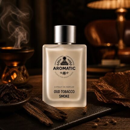 Oud Tobacco Smoke unisex perfume bottle by Aromatic with smoky oud and tobacco fragrance notes