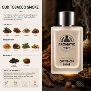 Oud Tobacco Smoke warm smoky oud perfume for women and men by Aromatic