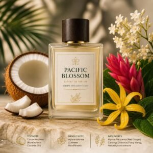 Pacific Blossom unisex coconut floral perfume bottle by Aromatic