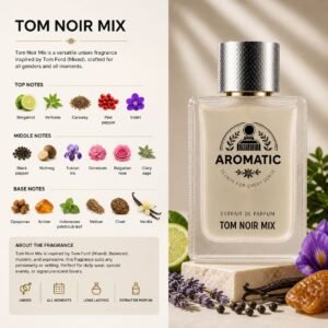Tom Noir Mix luxury unisex perfume bottle by Aromatic
