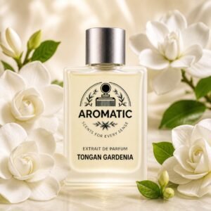 Aromatic Tongan Gardenia luxury unisex fragrance with musky and patchouli notes